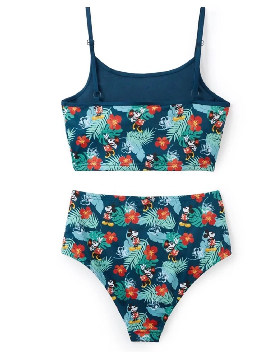 Disney Women’s Swim Suit 2piece , tropical Mickey and Minnie
